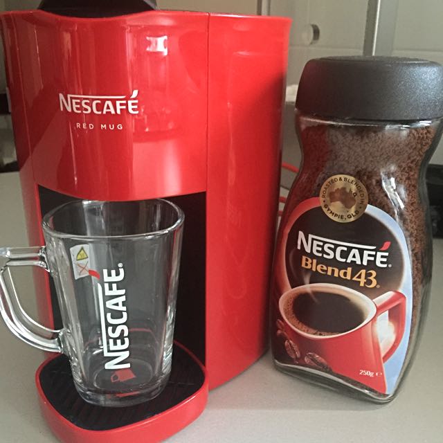 Nescafe Coffee Machine Red Mug Kitchen Appliances on Carousell