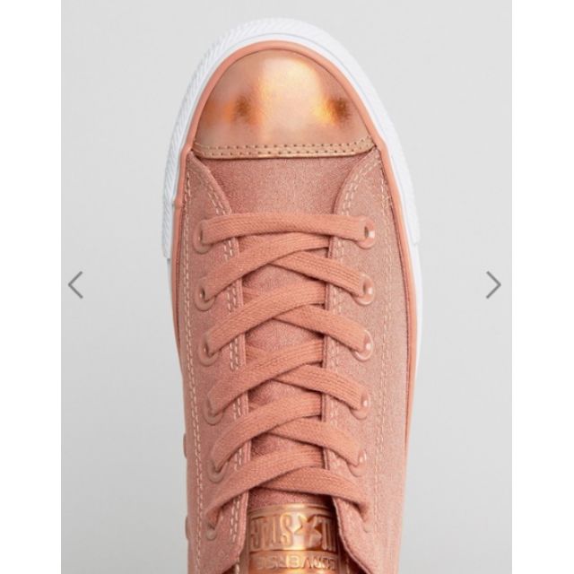 US 6 Converse Chuck Taylor Trainers In Pink Blush With Metallic Toe Cap Women s Fashion Footwear Sneakers on Carousell
