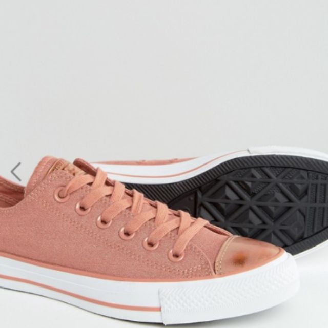 US 6 Converse Chuck Taylor Trainers In Pink Blush With Metallic Toe Cap Women s Fashion Footwear Sneakers on Carousell