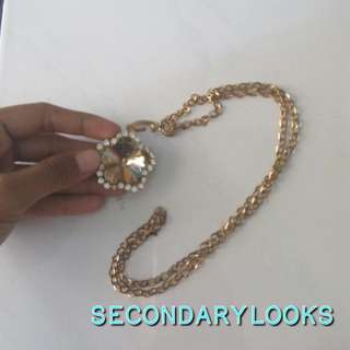Flower diamond necklace