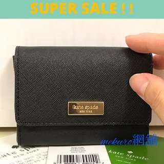 mekuro網舖《🌸現貨出清🌸特價回饋》Kate spade 零錢包 WLRU2350 全新真品防刮真皮名片夾零錢包卡片夾