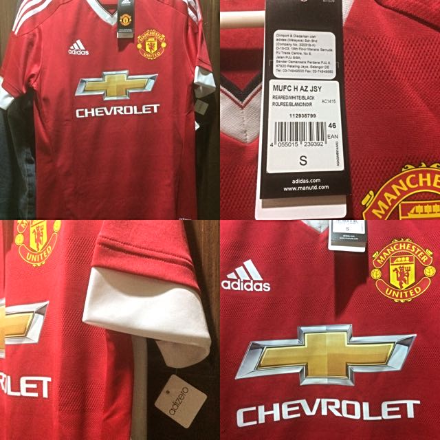 Authentic Adidas Manchester United Home 15 16 Sports Athletic Sports Clothing On Carousell