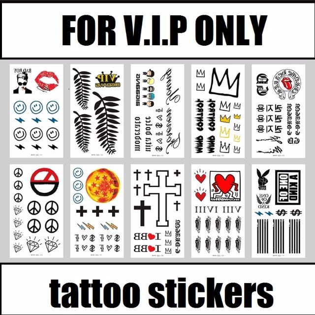 Instock 10x G Dragon Tattoo Stickers And Free Smiley Face Entertainment K Wave On Carousell