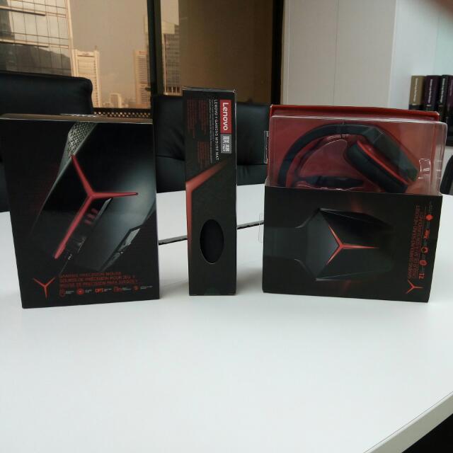Lenovo Y Gaming Precision Mouse Lenovo Y Gaming Mouse Mat Lenovo Y Gaming Surround Sound Headset Toys Games Video Gaming Gaming Accessories On Carousell