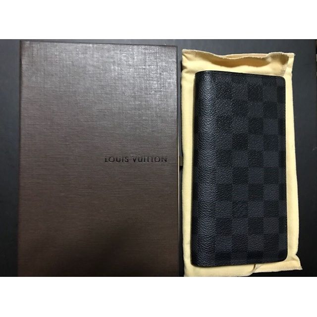 Louis Vuitton Damier Graphite Canvas Portefeuille Brazza Bifold Wallet  N62665