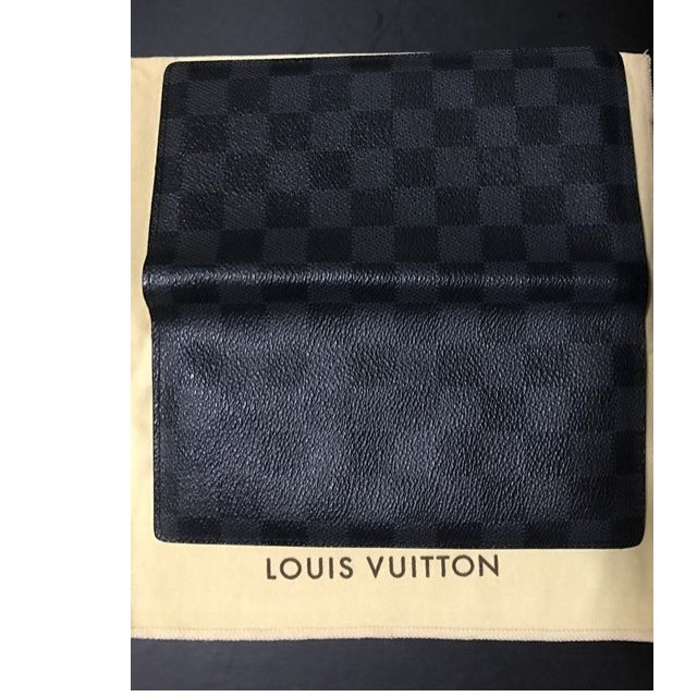 Louis Vuitton Brazza Wallet Graphite Damier Canvas Black N62665