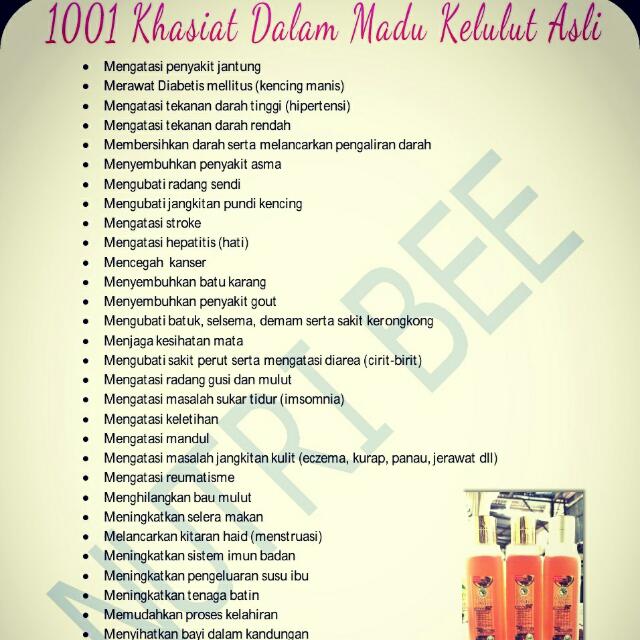 Madu Kelulut Asli Health Beauty Skin Bath Body On Carousell