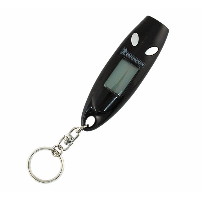 MICHELIN Digital Pressure Gauge Key Ring With LED Light, Car