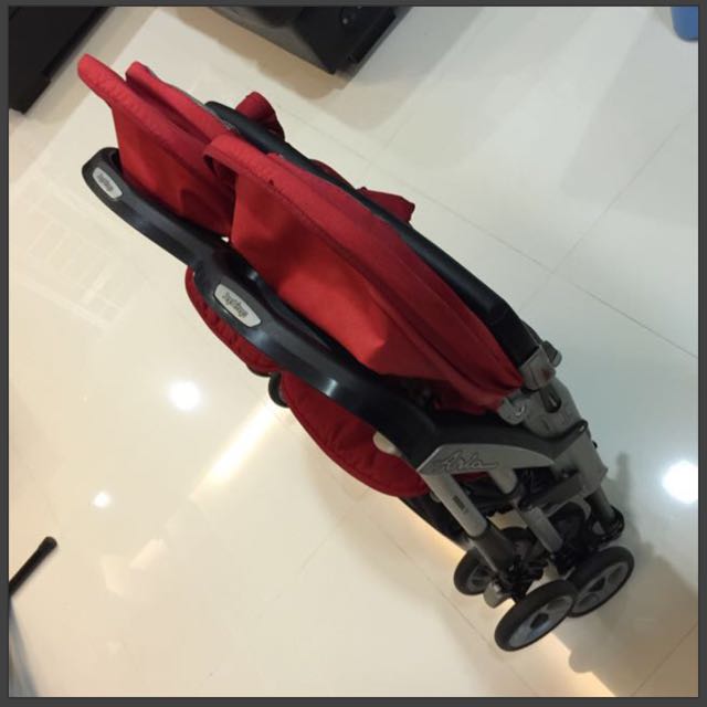 Aria Twin Peg Perego Baby Parasol Compatible With Peg Perego Aria Twin Black