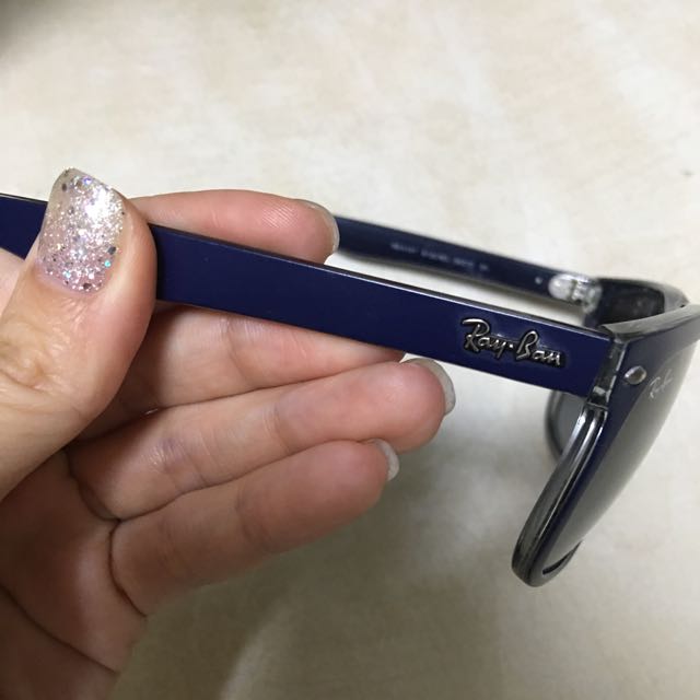 Authentic Pre owned Unisex Ray Ban Sunglasses In Navy Luxury