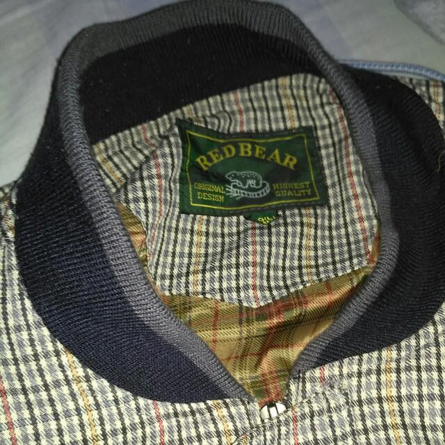 Red bear jacket store