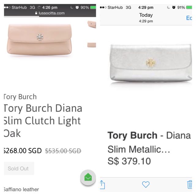 Tory burch clutch light oak clearance