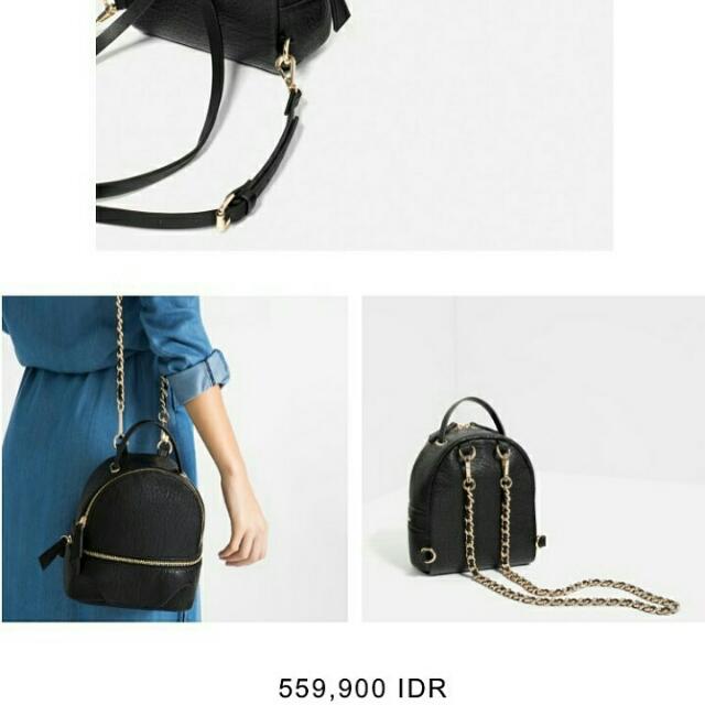 convertible backpack zara