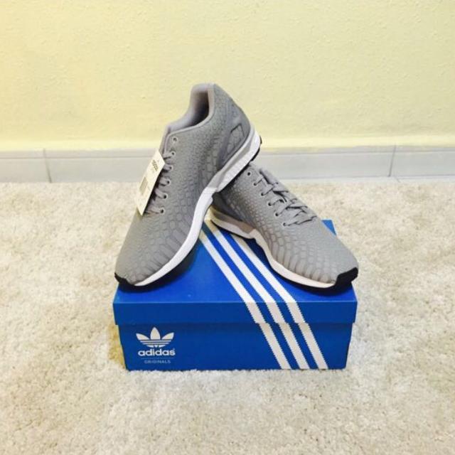 Adidas ZX Flux Reflective Silver Men s Fashion Activewear on