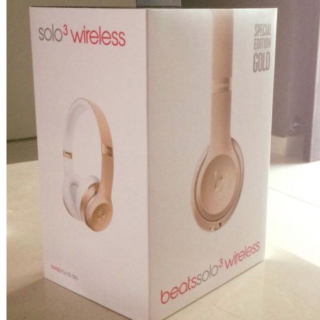 beats solo 3 wireless gold edition