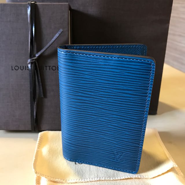 Louis Vuitton Epi Leather Pocket Organizer in Bleu celeste