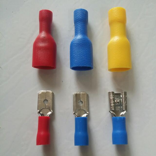 Male Female Insulated NonInsulated Spade Connector Wire Crimp