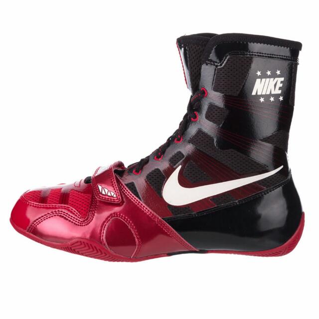 Red and black boxing shoes sale