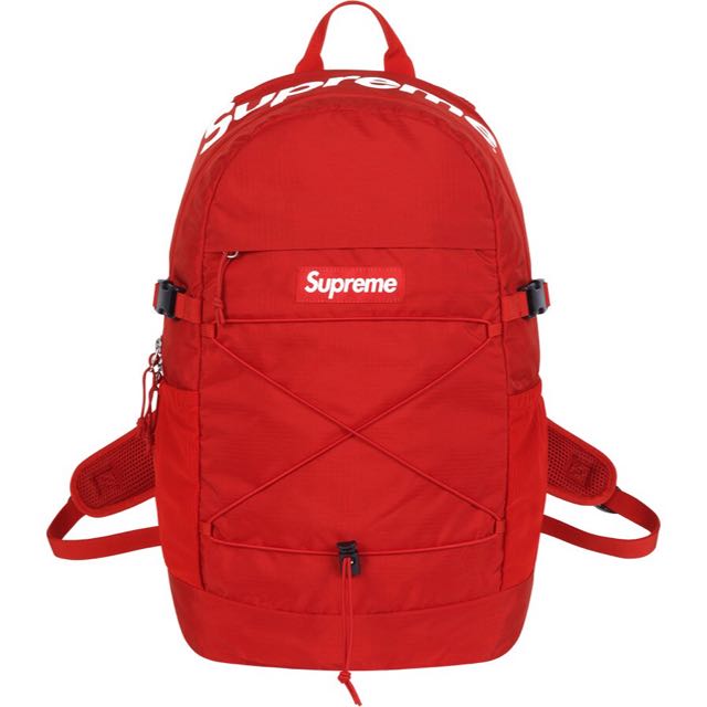 supreme 210 denier cordura backpack red