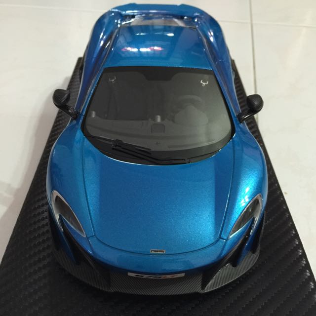 Tecnomodel 1 18 Mclaren 675lt Shmeemobile Shmee150 Mso Cerulean Blue Hobbies Toys Toys Games On Carousell