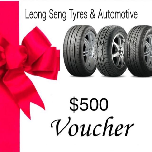Tyres, Rims 500 Voucher For Leong Seng Tyres & Automotive, Car