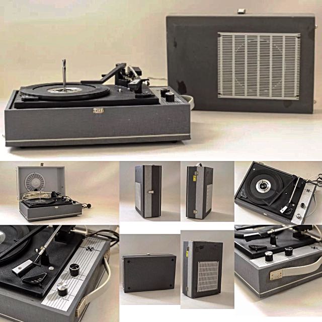 Vintage French Record Player Turntable, Hobbies & Toys, Memorabilia