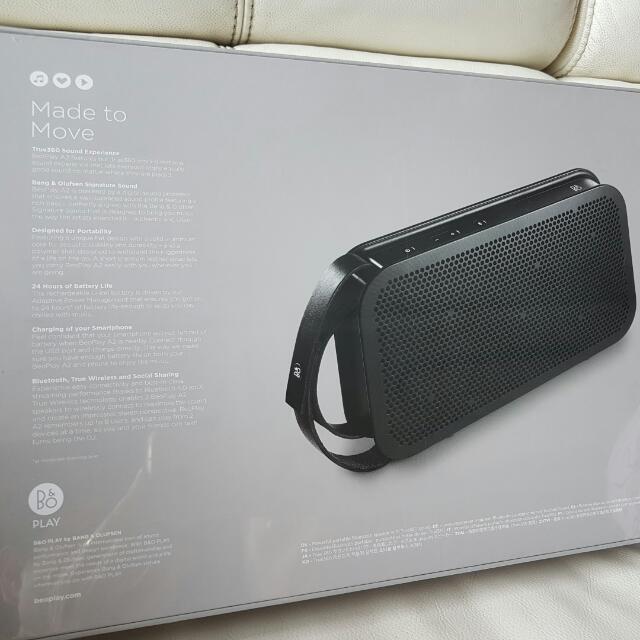Bang Olufsen B O A2 Bluetooth Speaker