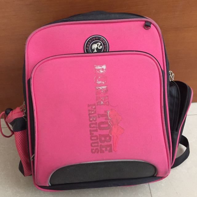 barbie doll school bag