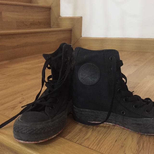 Converse discount wedges black