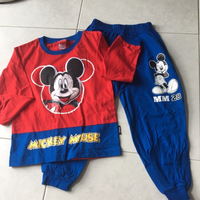 Details about   NWT Disney Baby Oh Boy Awesome 9 Month Mickey Mouse Pajamas Boys Cotton Cute! 