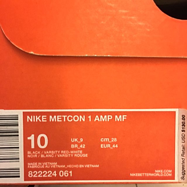 nike metcon 1 banned