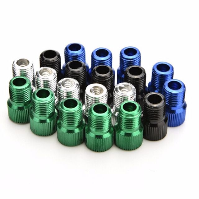Presta To Schrader Air Pump Bicycle Valve Adaptor Black Gold Silver Color Enable Bicycle Pumping at Petrol Station