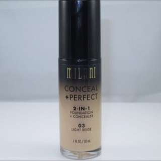 Ready stock Milani 3 In 1 Foundation