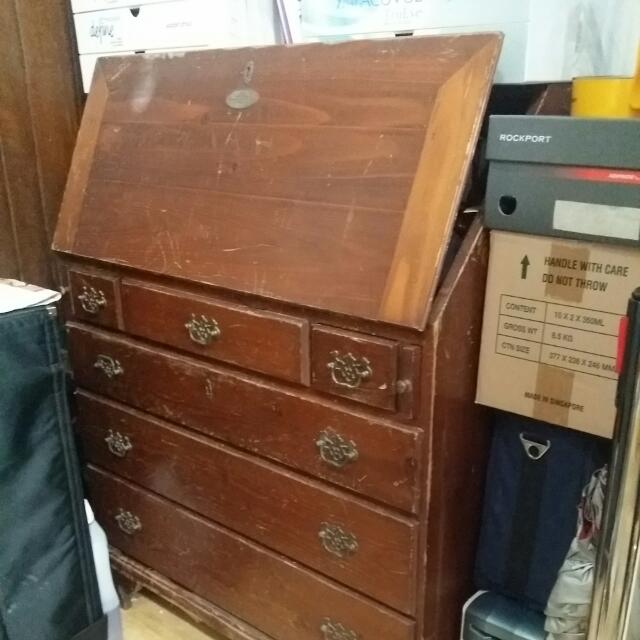 30 Years Table With Many Drawers Furniture Home Decor Antiques