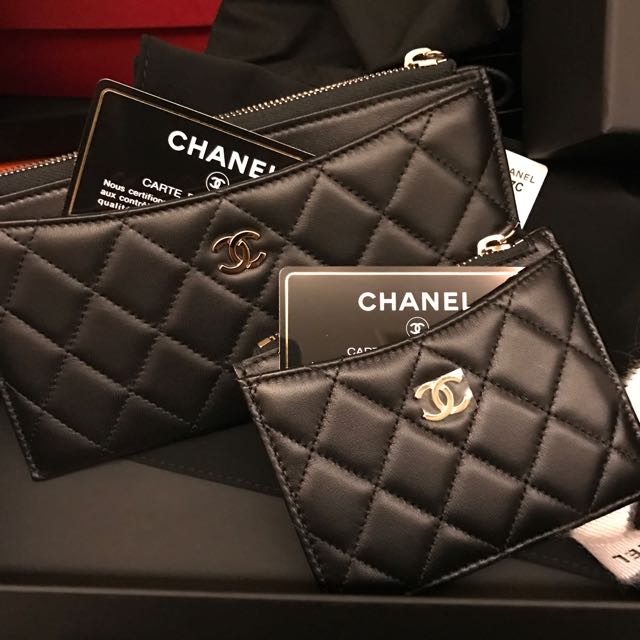 Chanel 拉鏈薄長夾 名牌精品 精品包包在旋轉拍賣