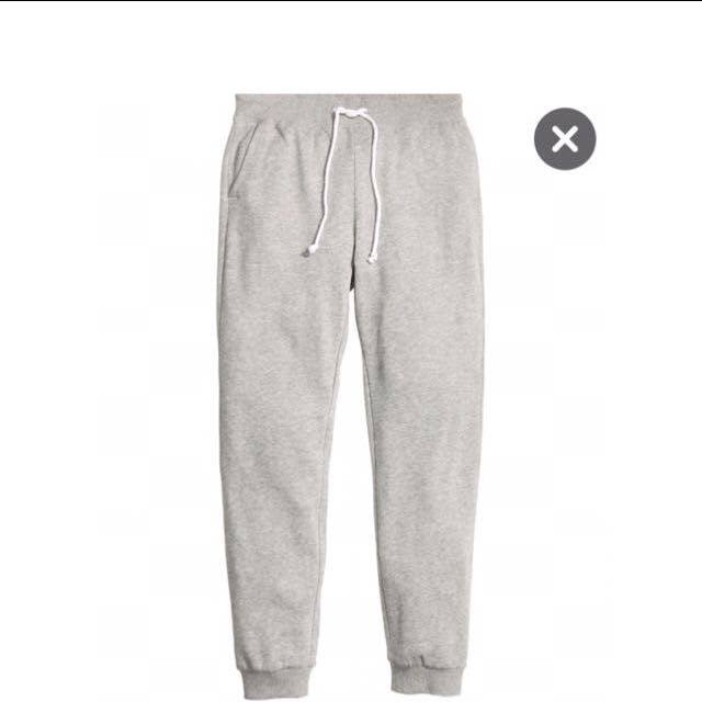 white sweatpants h&m