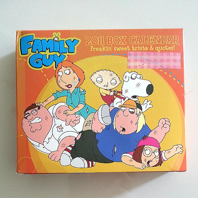 New Family Guy Calendar With Trivia And Quotes, Furniture & Home Living