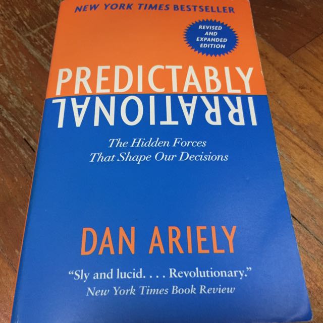 Predictably Irrational By Dan Ariely Books Stationery Fiction