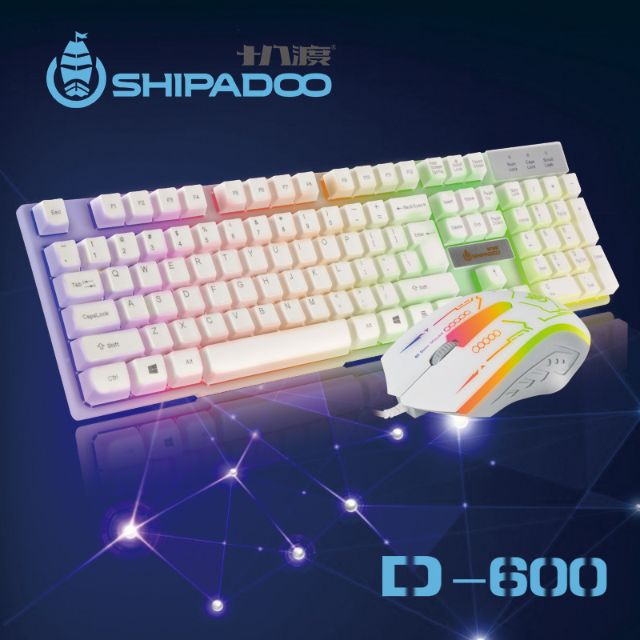 Shipadoo D600 Backlit Gaming Keyboard & Mouse Set, Computers & Tech ...