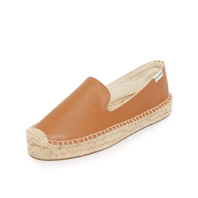 soludos leather platform smoking slipper