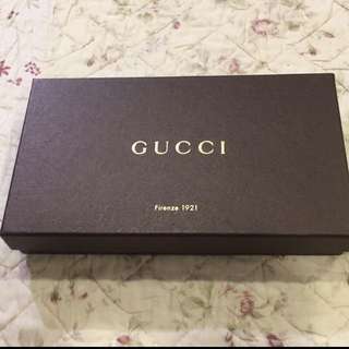GUCCI名牌長夾外盒