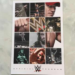 WWE Live Singapore 2015 Official Programming Magazine 
