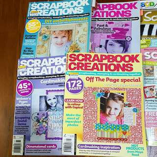 (REDUCED PRICE) 11 Preloved Scrapbook Magazines