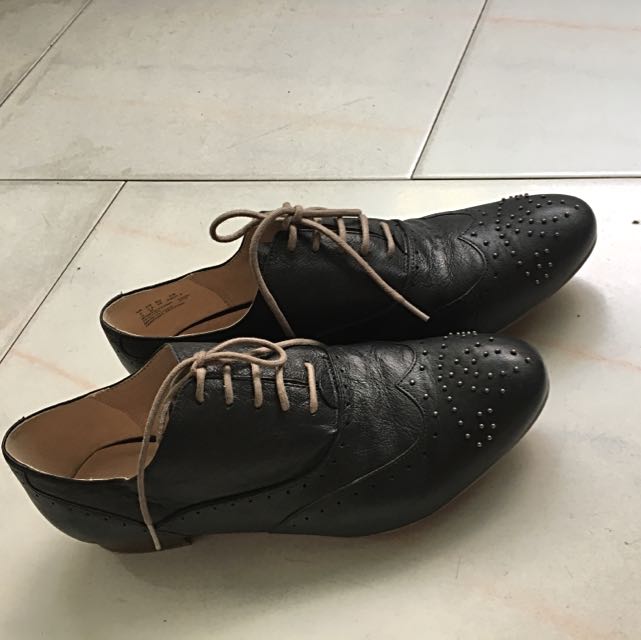clarks platform oxfords