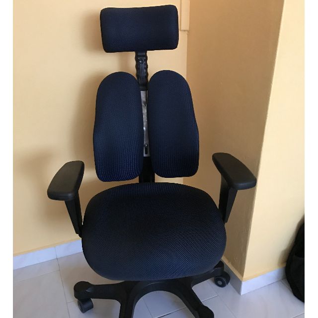 Ergonomic Chair Blue Fabric Duorest Dr 7500g Furniture Tables Chairs On Carousell