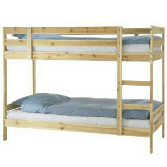 Ikea Double Decker Bed, Furniture & Home Living, Furniture, Bed Frames