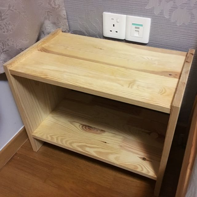 Ikea Solid Pine Bedside Table Furniture Tables Chairs On Carousell