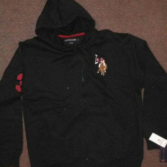 polo ralph lauren black and red hoodie