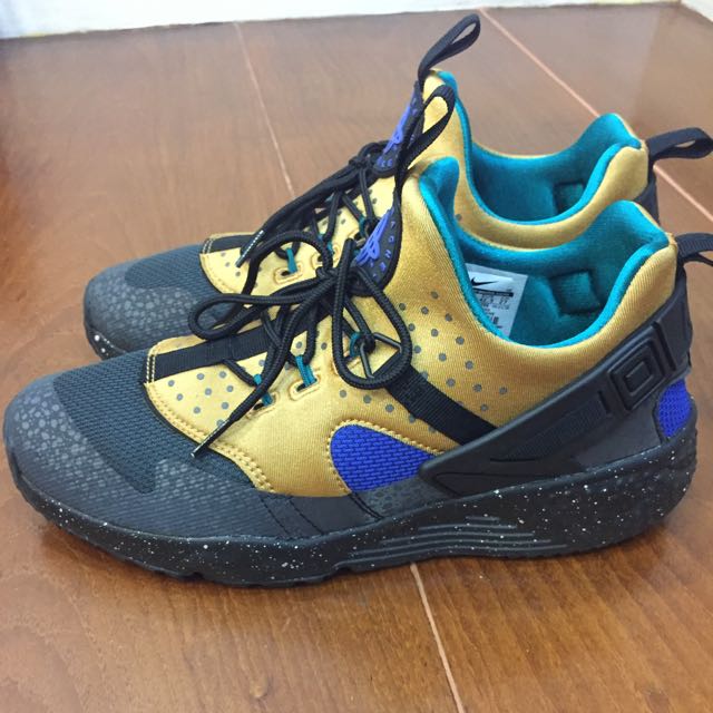 Nike Air Huarache Utility Premium In Black Anthracite UK Size8