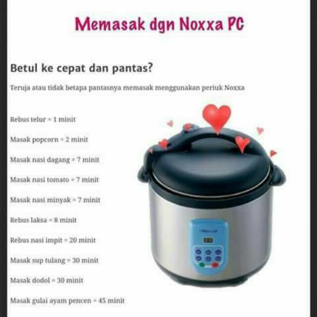 Noxxa Pressure Cooker Kitchen Appliances On Carousell